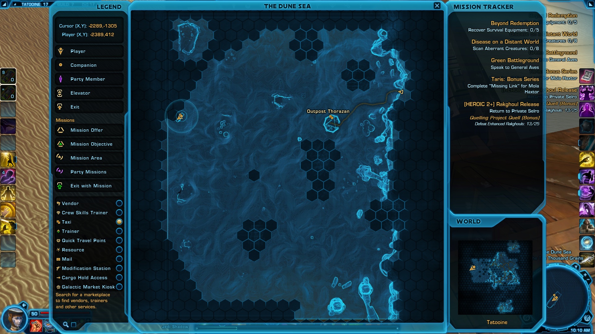 Blue Matrix Shard and Strength Datacron Location on the map